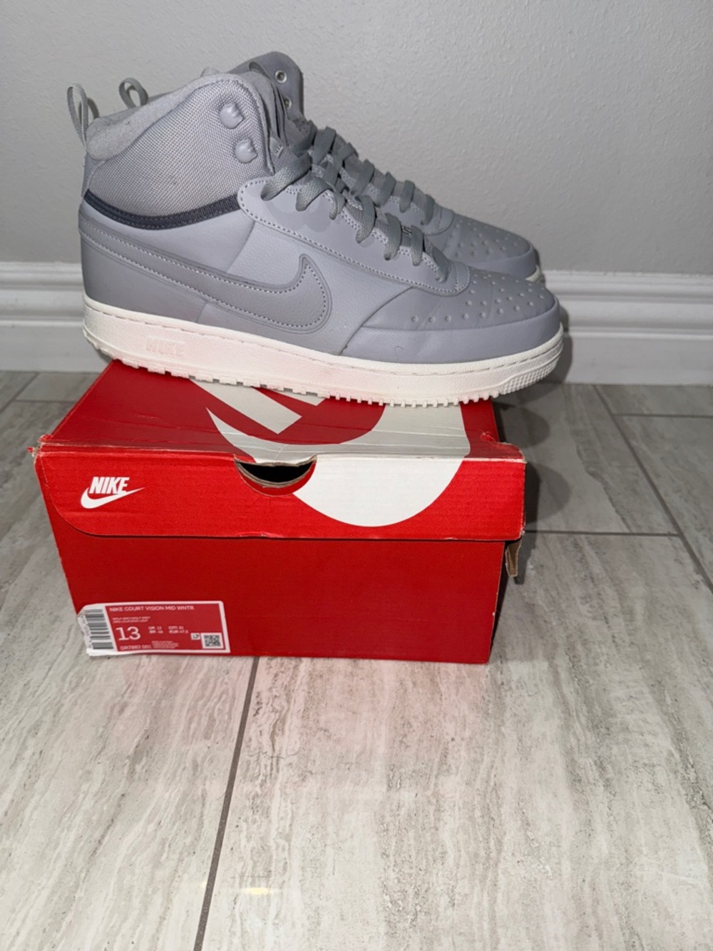 Nike Court Vision High Top (with box)